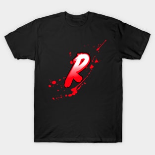 bloody letter R T-Shirt